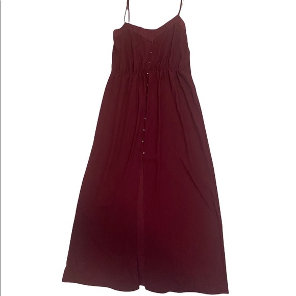 River Island Dresses & Skirts - River Island Maroon Spaghetti Strap Maxi Dress